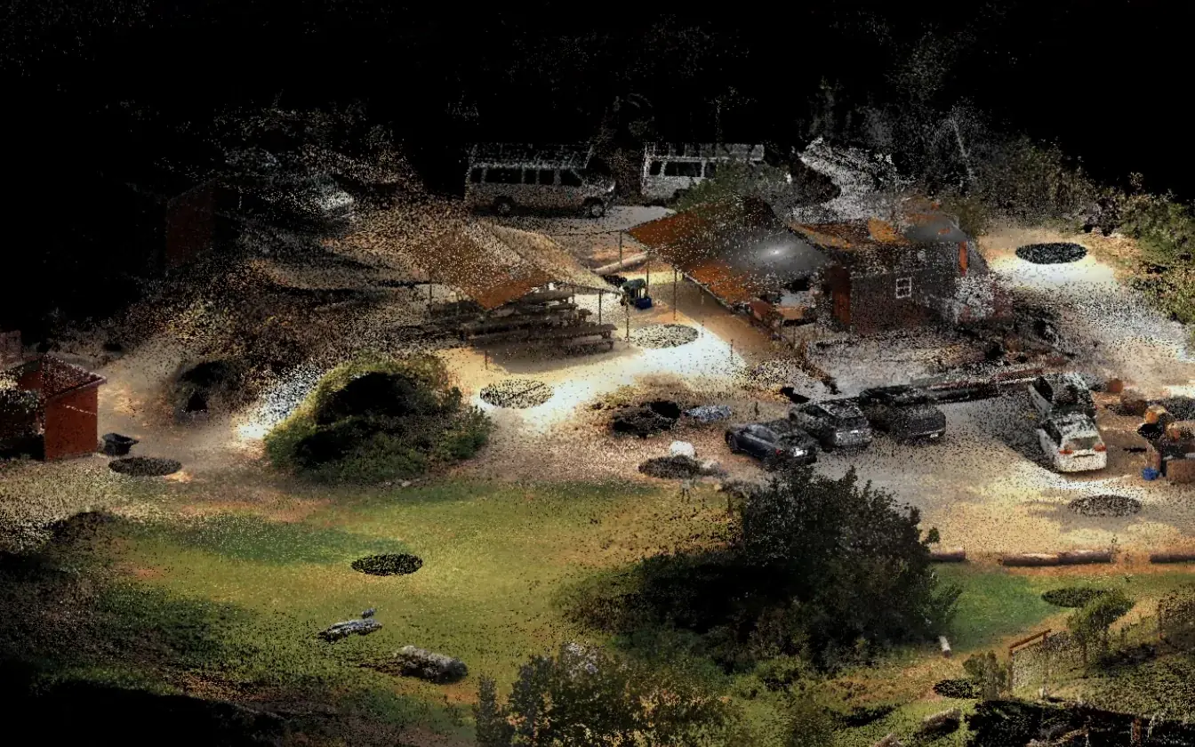 Same site point cloud in true color